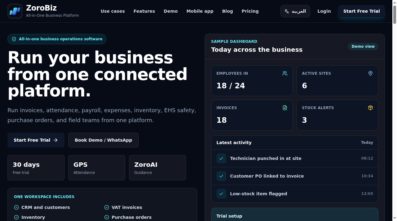 Zorobiz.online Preview