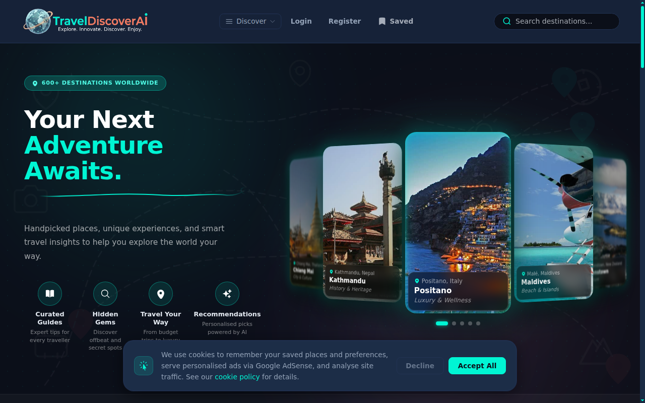 TravelDiscover AI