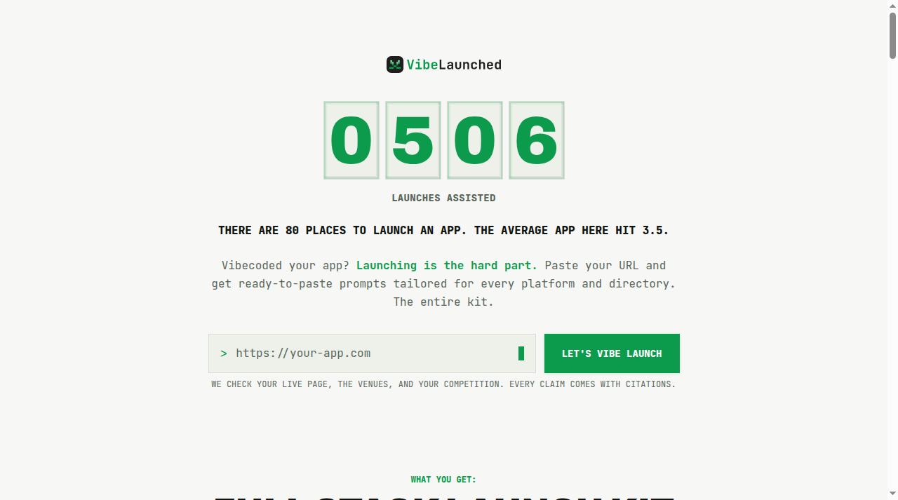 VibeLaunched Preview