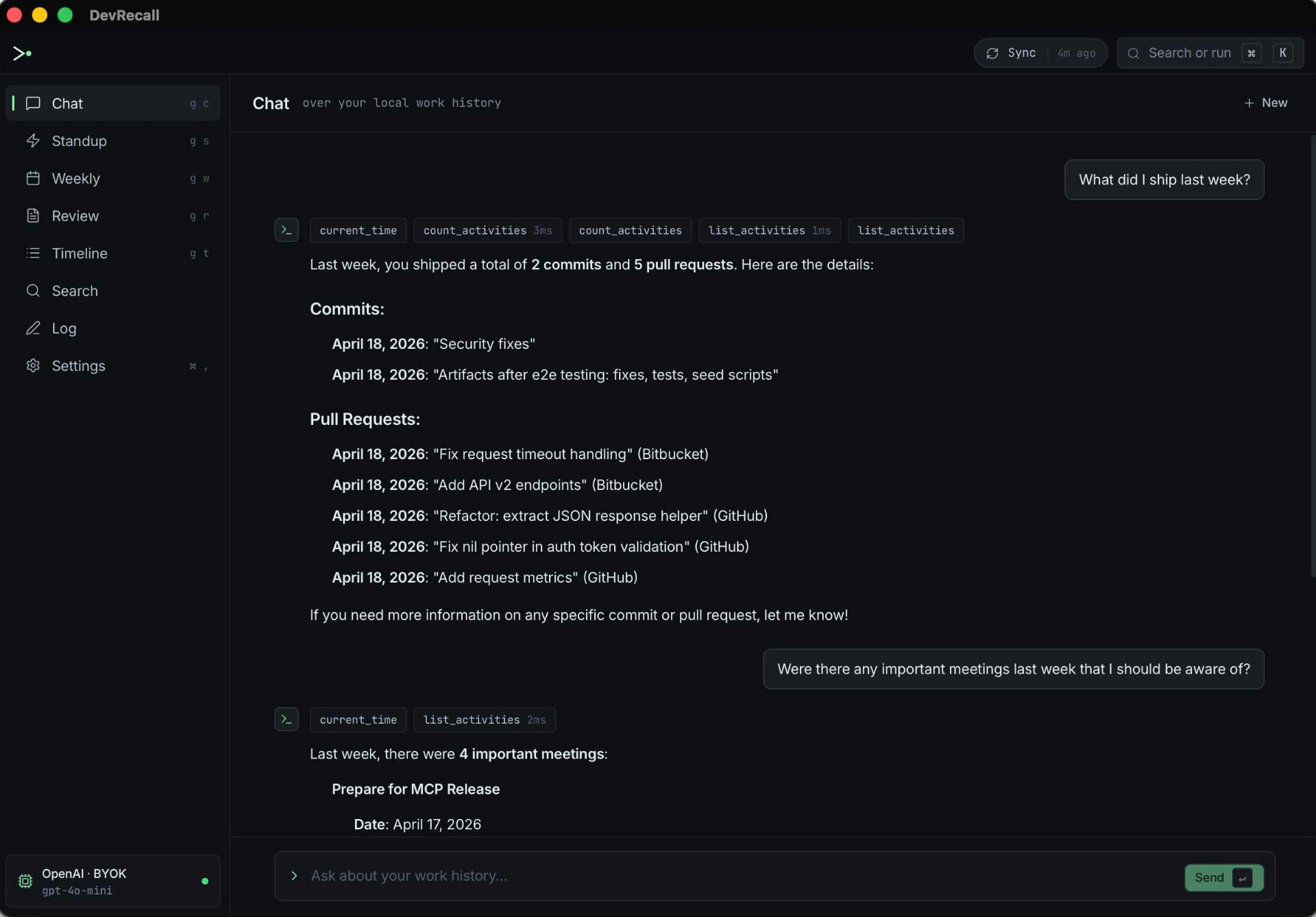 DevRecall Preview