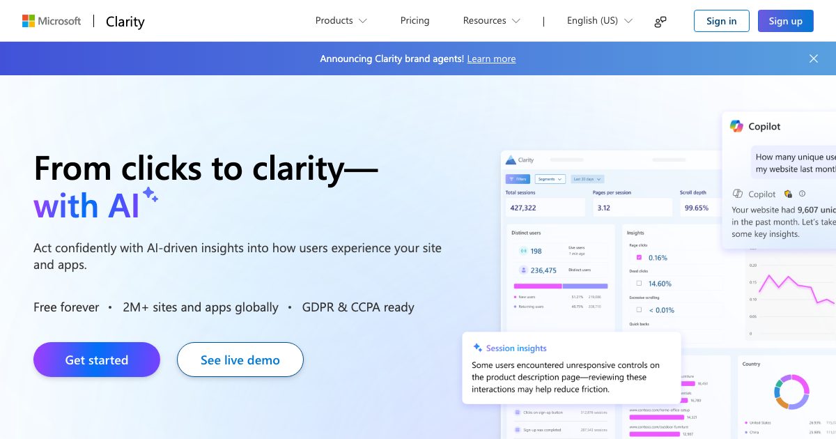 microsoft-clarity-free-heatmaps-session-recordings
