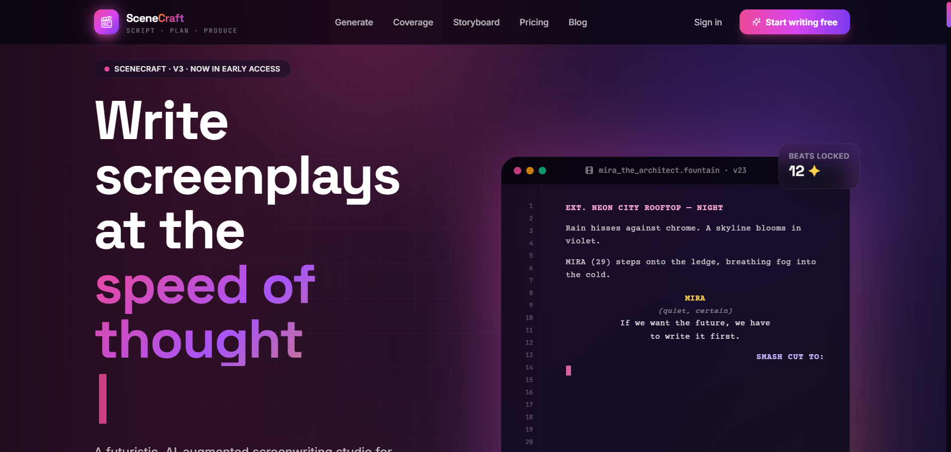 SceneCraft AI Preview