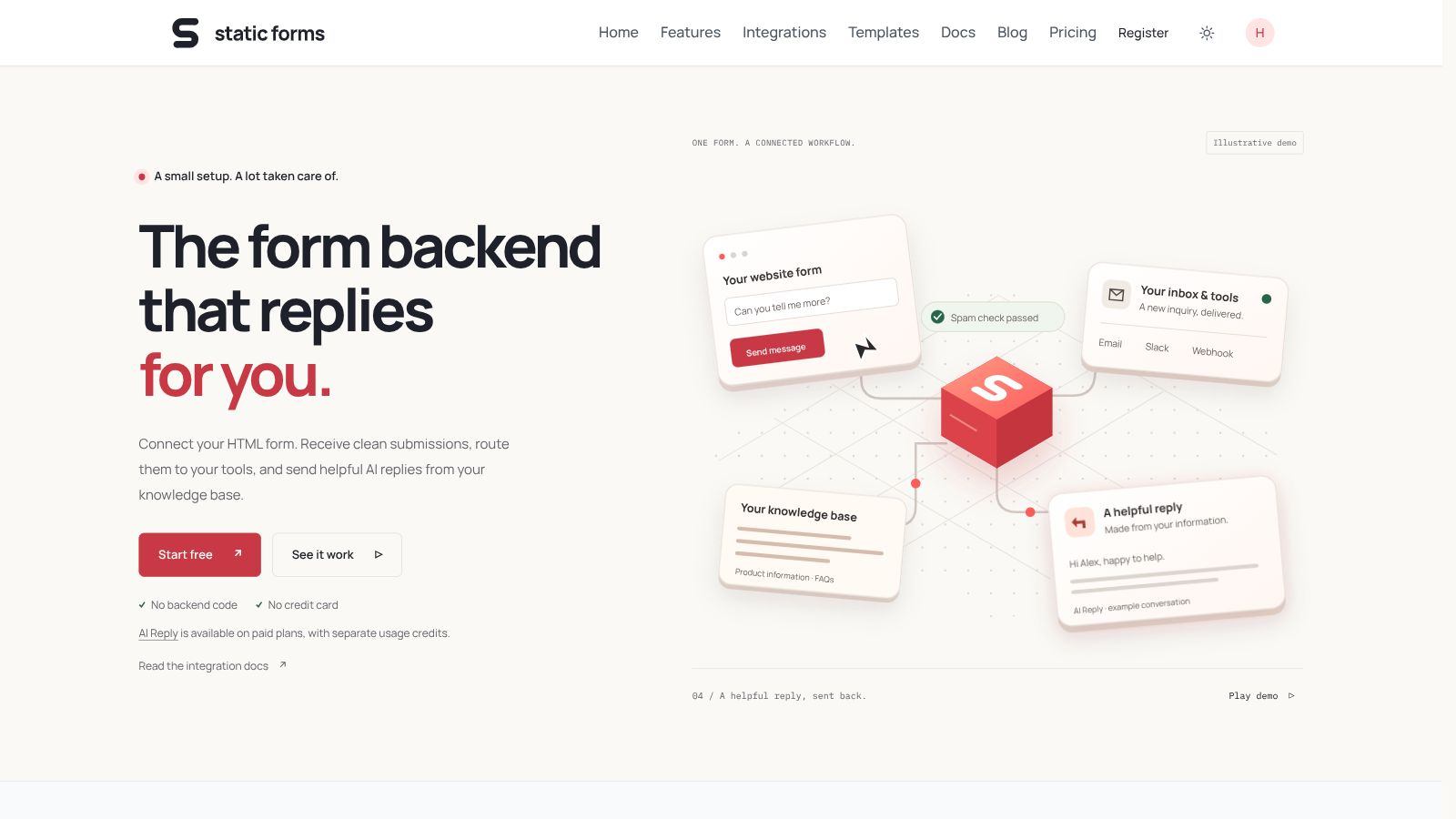 Static Forms Preview