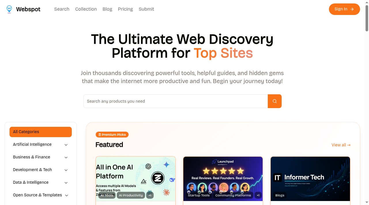 Webspot Preview