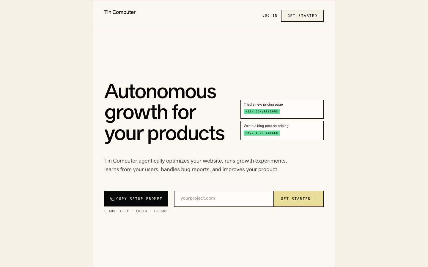 Tin Computer Preview